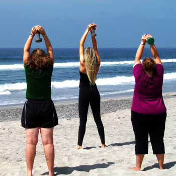 Seniors enjoying a water aerobics session at Weight Crafters, designed to burn fat without joint pain.